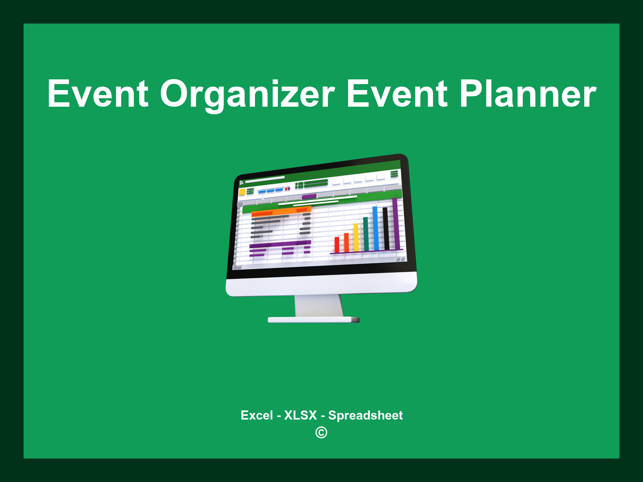 Excel Event Organizer Event Planner Template