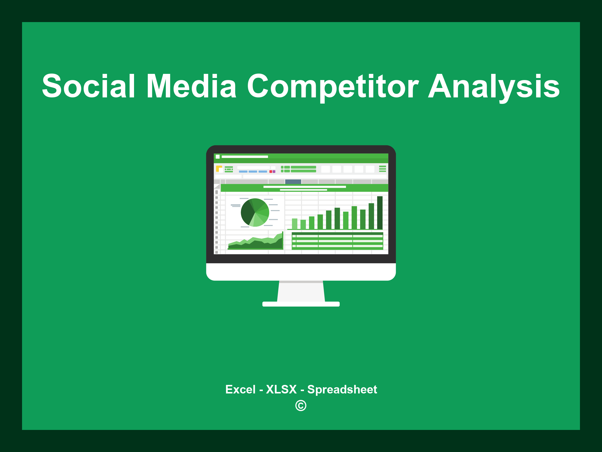 Social Media Competitor Analysis Template Excel